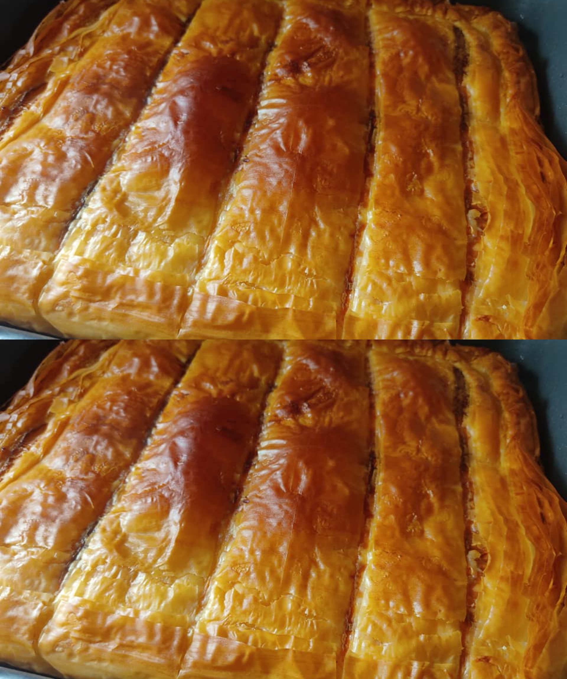 Τυρόπιτα με τραγανό χωριάτικο φύλλο και γραβιέρα για το σχολείο