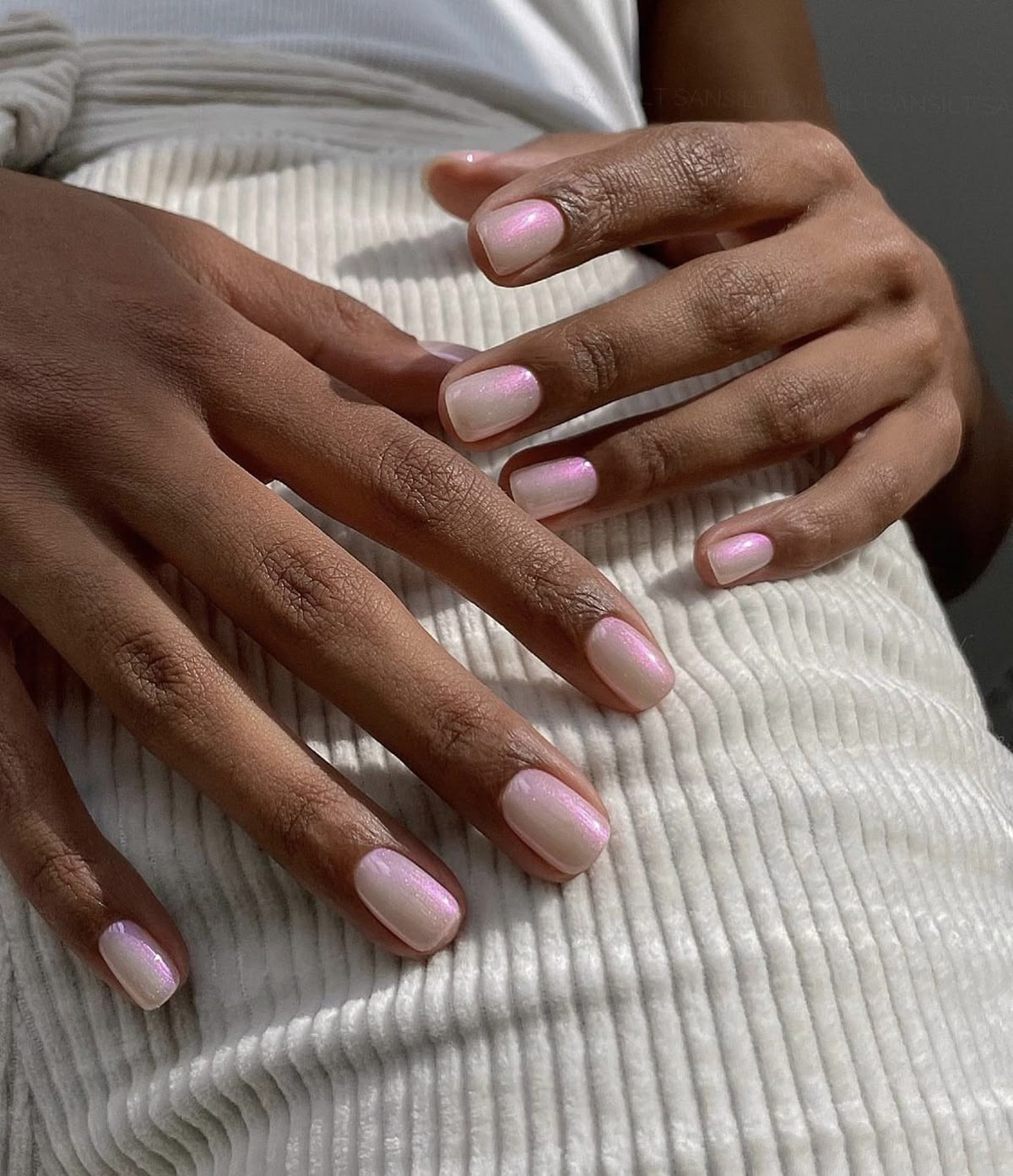 Babydoll νύχια-με-γκλίτερ-