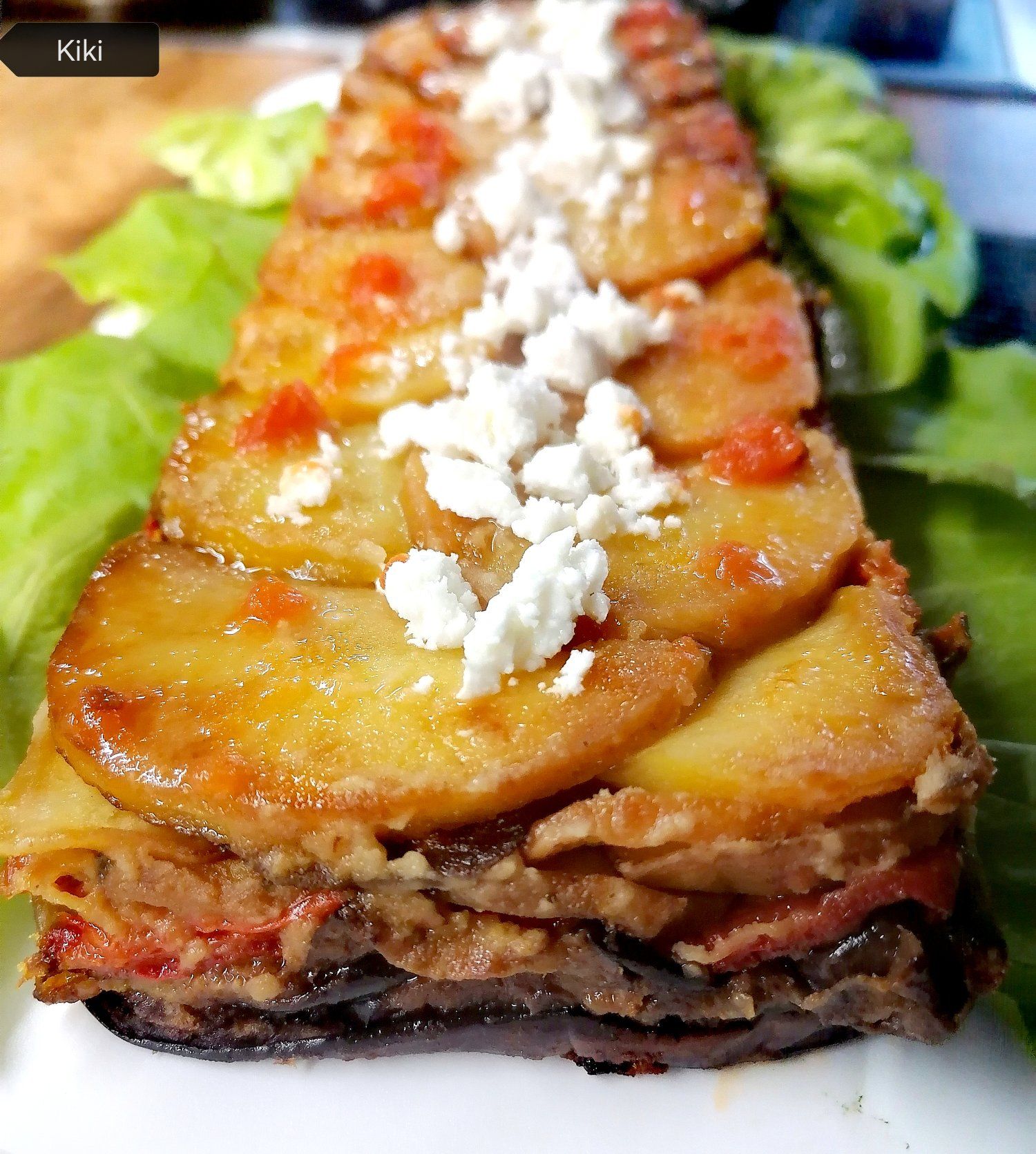 Αλμυρός κορμός με μελιτζάνες και πατάτες για τη νηστεία