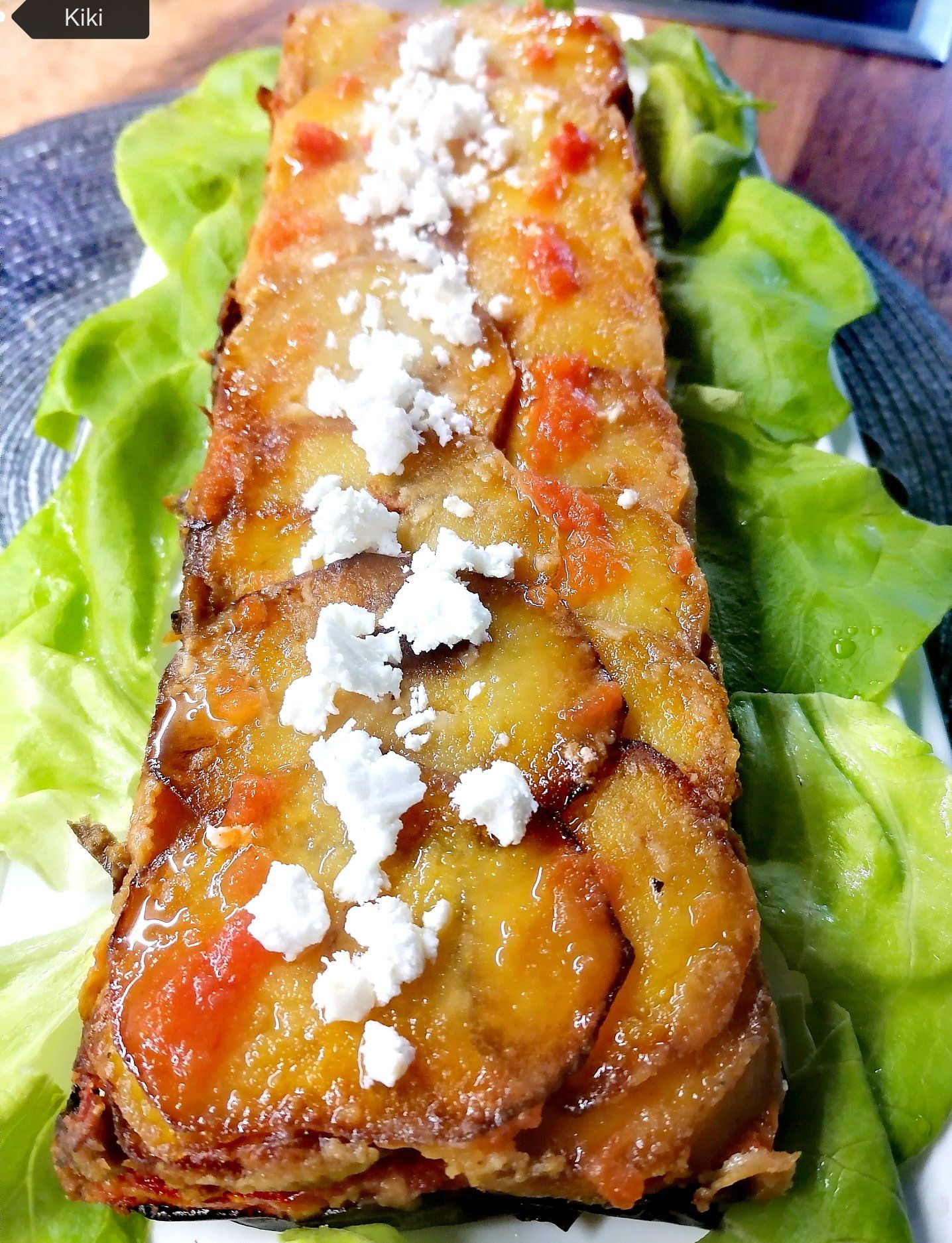 Αλμυρός κορμός με μελιτζάνες και πατάτες για τη νηστεία