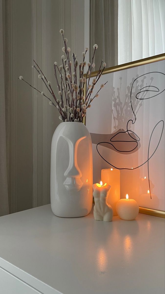 λευκά-διακοσμητικά-με-κεριά-