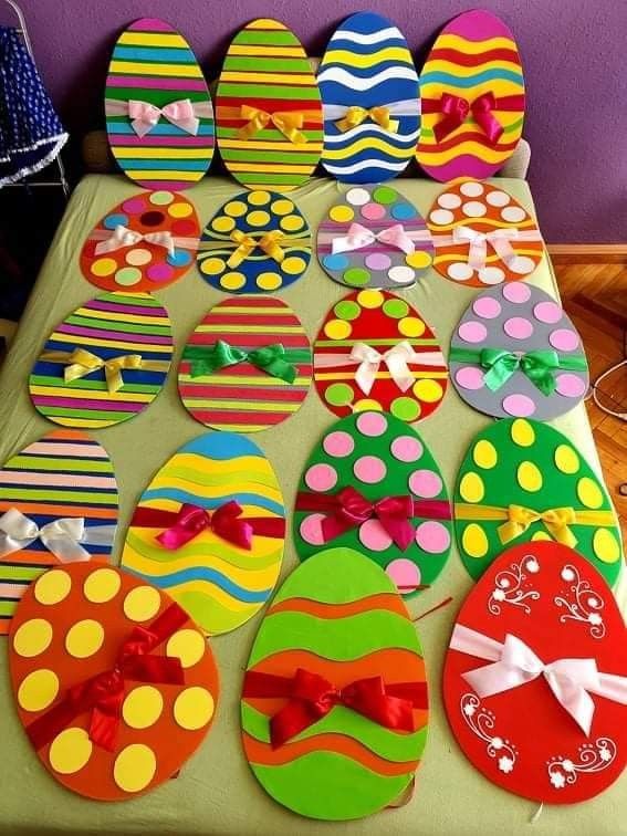 Εύκολες Πασχαλινές κατασκευές για παιδιά από χαρτόνι