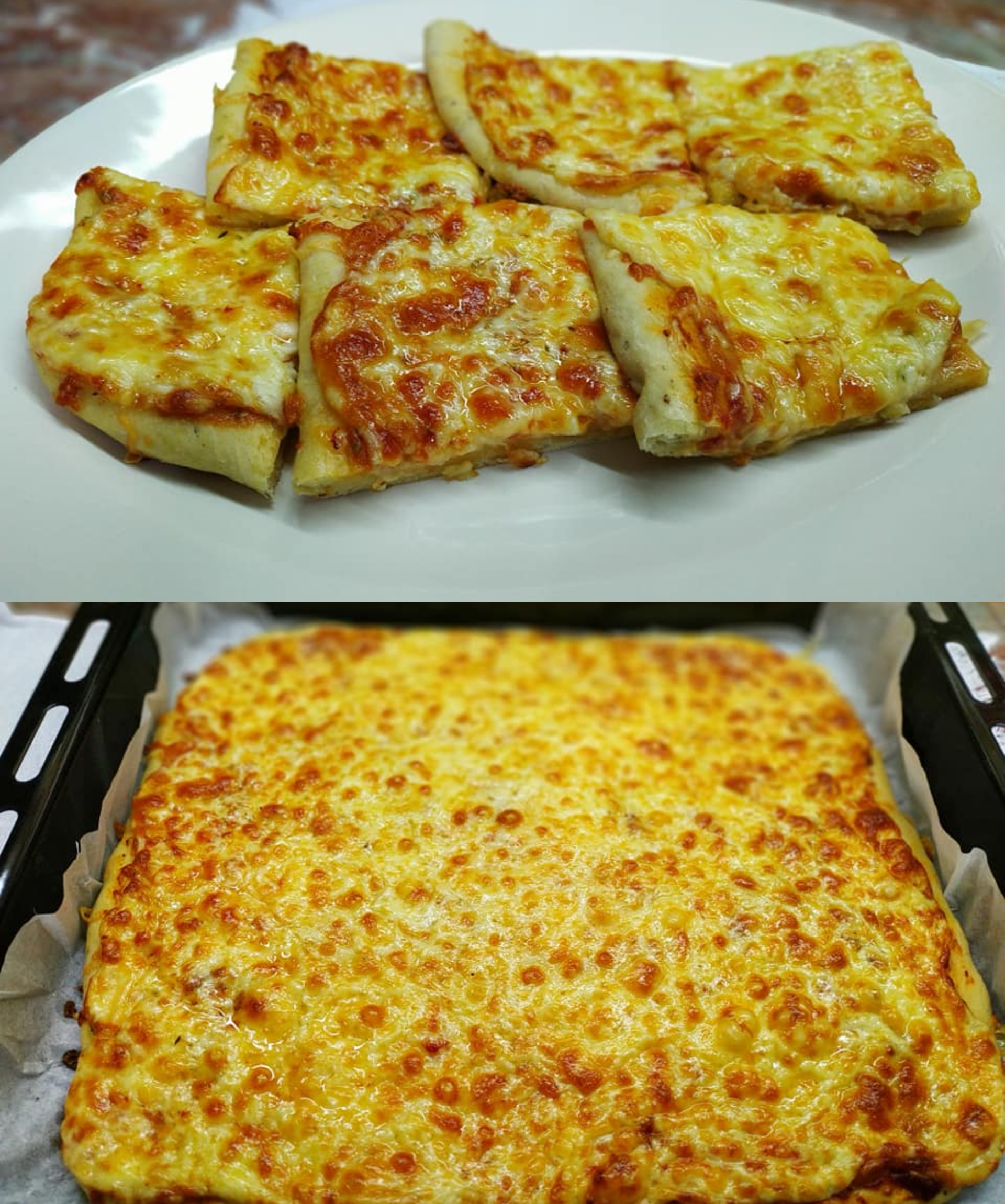 Εύκολη πίτσα με αφράτο ζυμάρι για το σχολείο