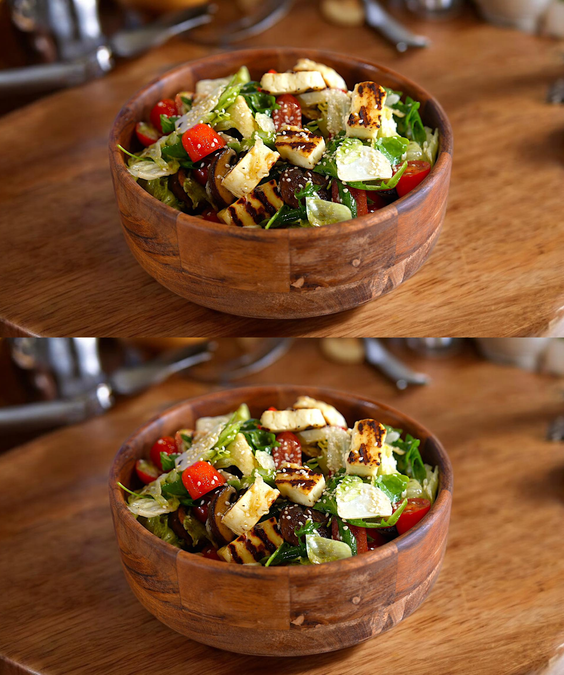 σαλάτα-με-χαλούμι-