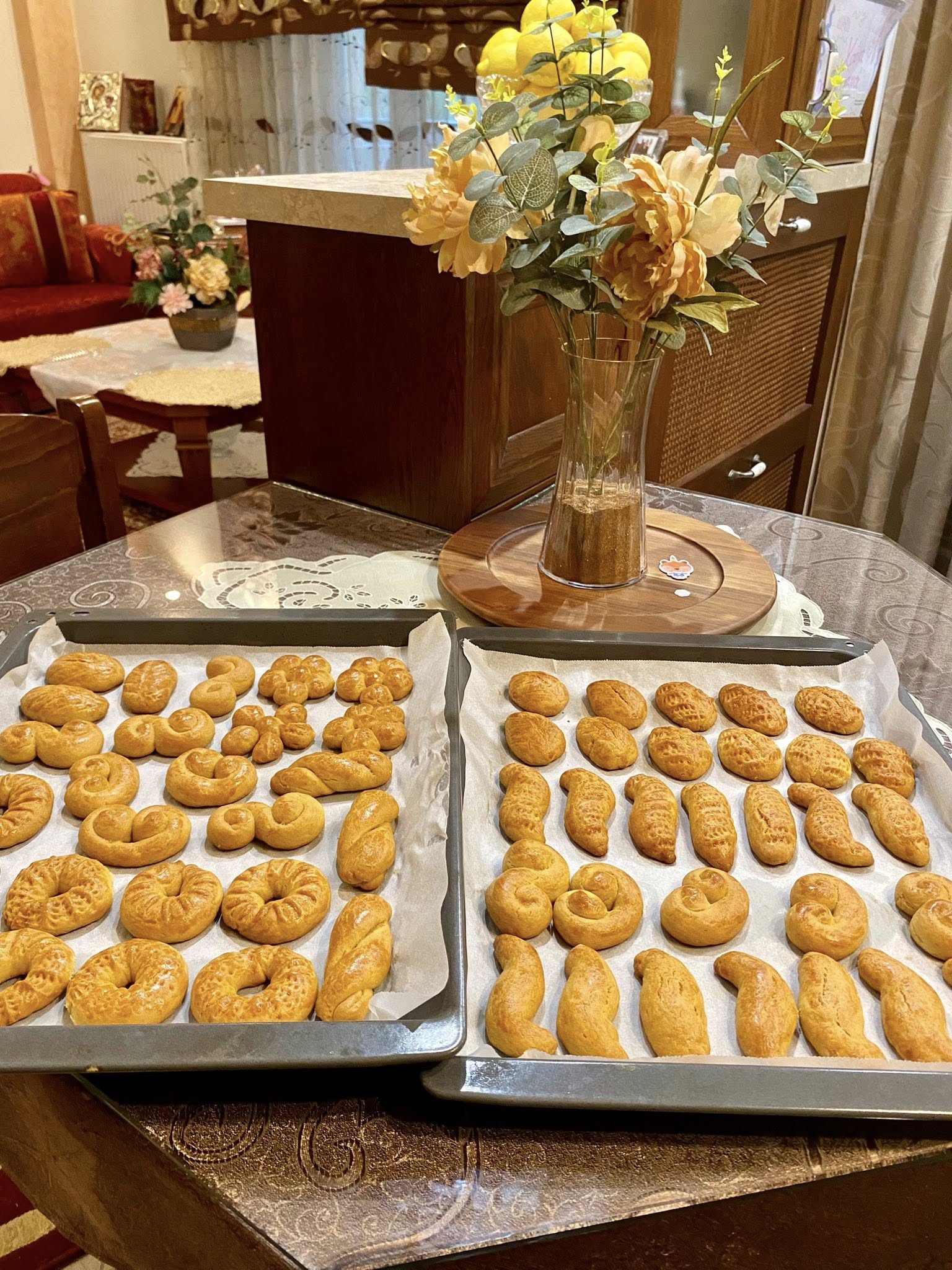 Πασχαλινά κουλουράκια πορτοκαλιού