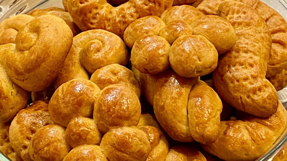 Πασχαλινά κουλουράκια πορτοκαλιού