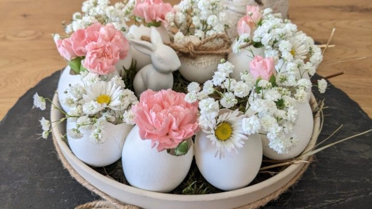 Πασχαλινές κατασκευές με λουλούδια κι άλλα φυσικά υλικά για να διακοσμήσεις το σπίτι και να κρατήσεις το παιδί απασχολημένο στις διακοπές