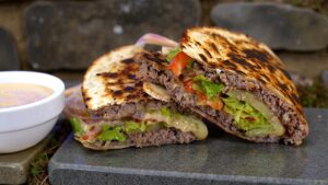 Συνταγή για Taco Burger έτοιμο σε 5 λεπτά