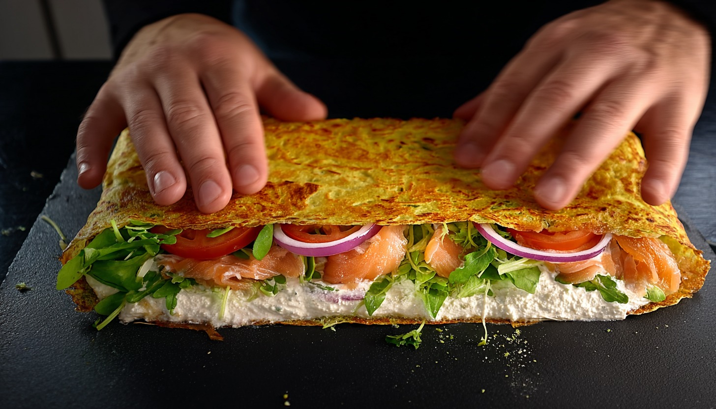 Protein wrap με λαχανικά Χωρίς καθόλου αλεύρι