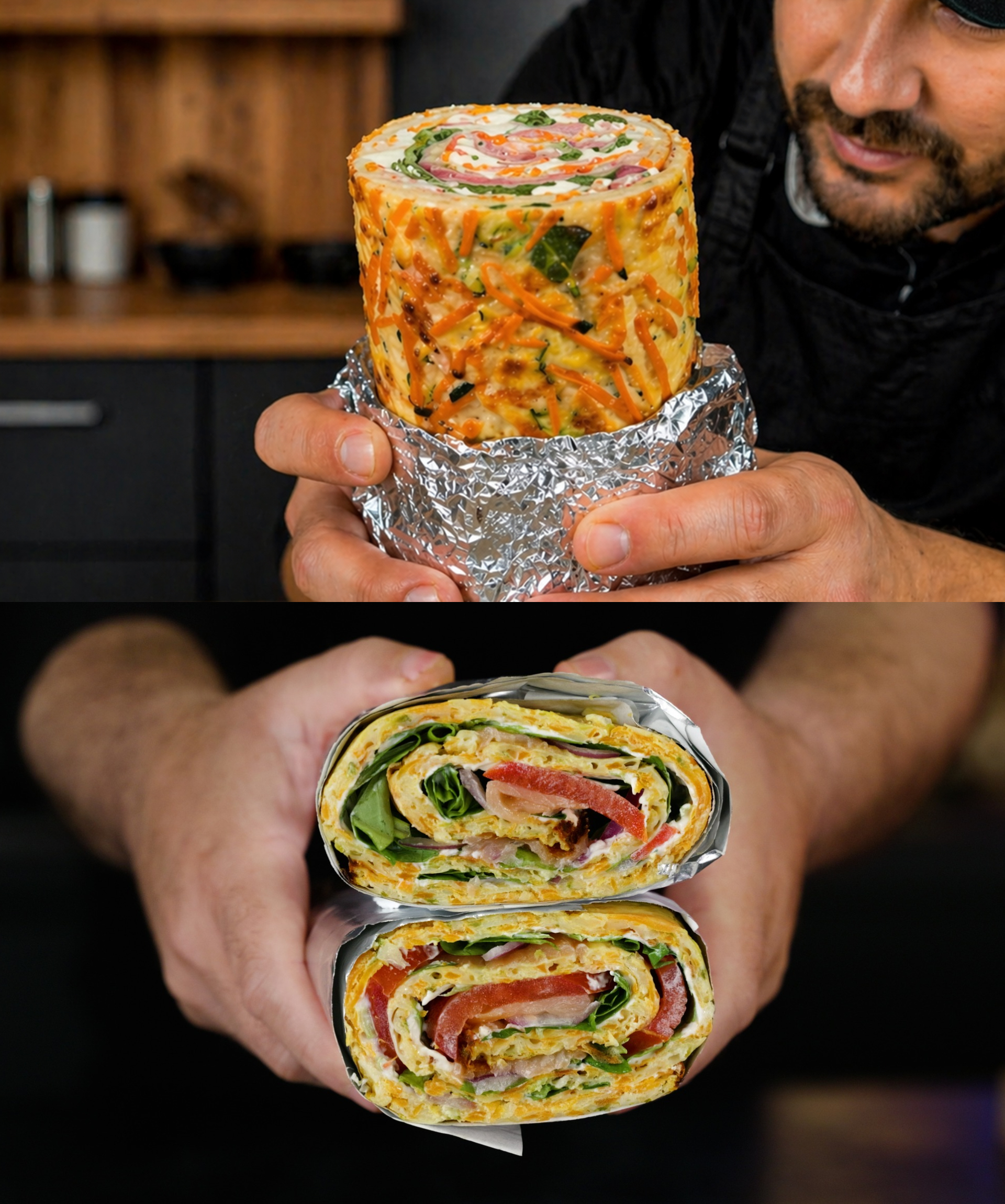 Protein wrap με λαχανικά Χωρίς καθόλου αλεύρι