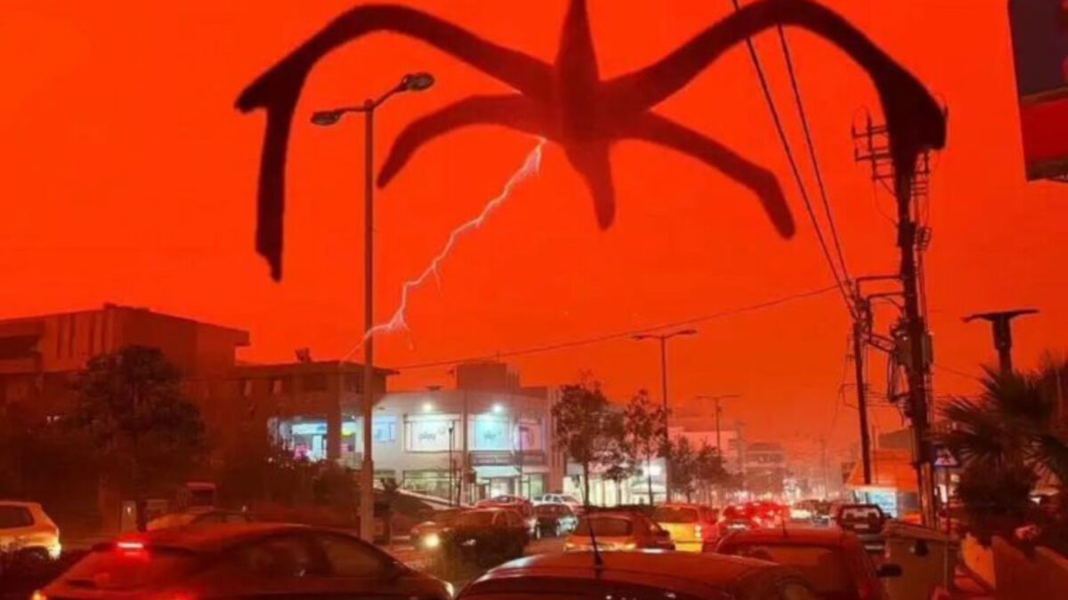 Χαμός με την αφρικανική σκόνη στη Κρήτη- Τα βίντεο με τις απόκοσμες εικόνες στο TikTok