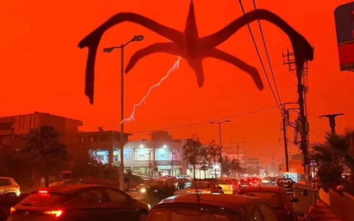 Χαμός με την αφρικανική σκόνη στη Κρήτη- Τα βίντεο με τις απόκοσμες εικόνες στο TikTok