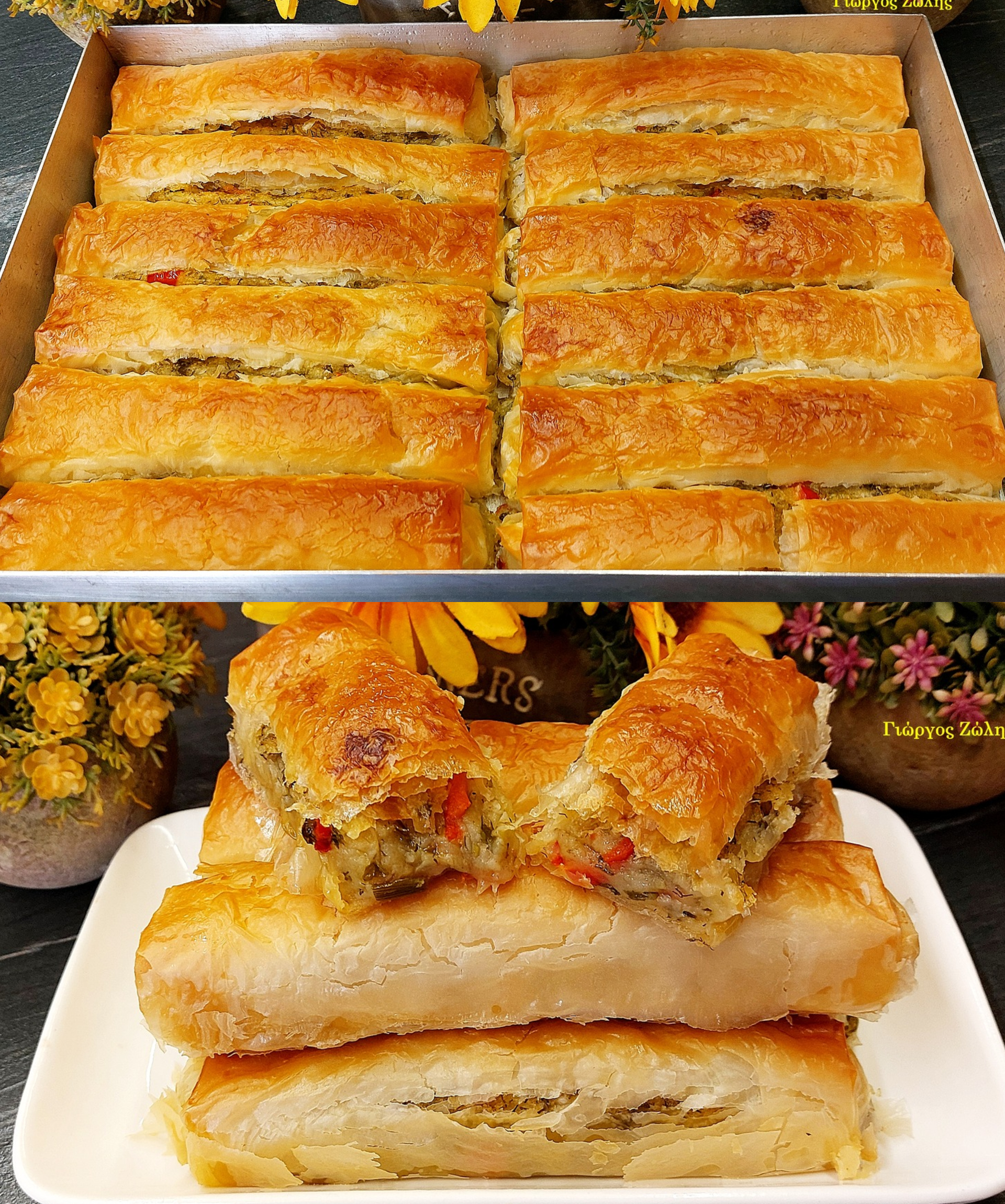 Νηστίσιμες πατατόπιτες με τραγανό φύλλο για τη Μεγάλη Εβδομάδα