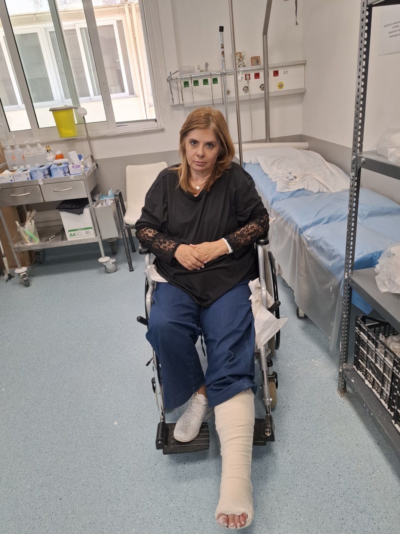 Σοβαρό ατύχημα για τη Βάσια Παναγοπούλου- Φωτογραφίες