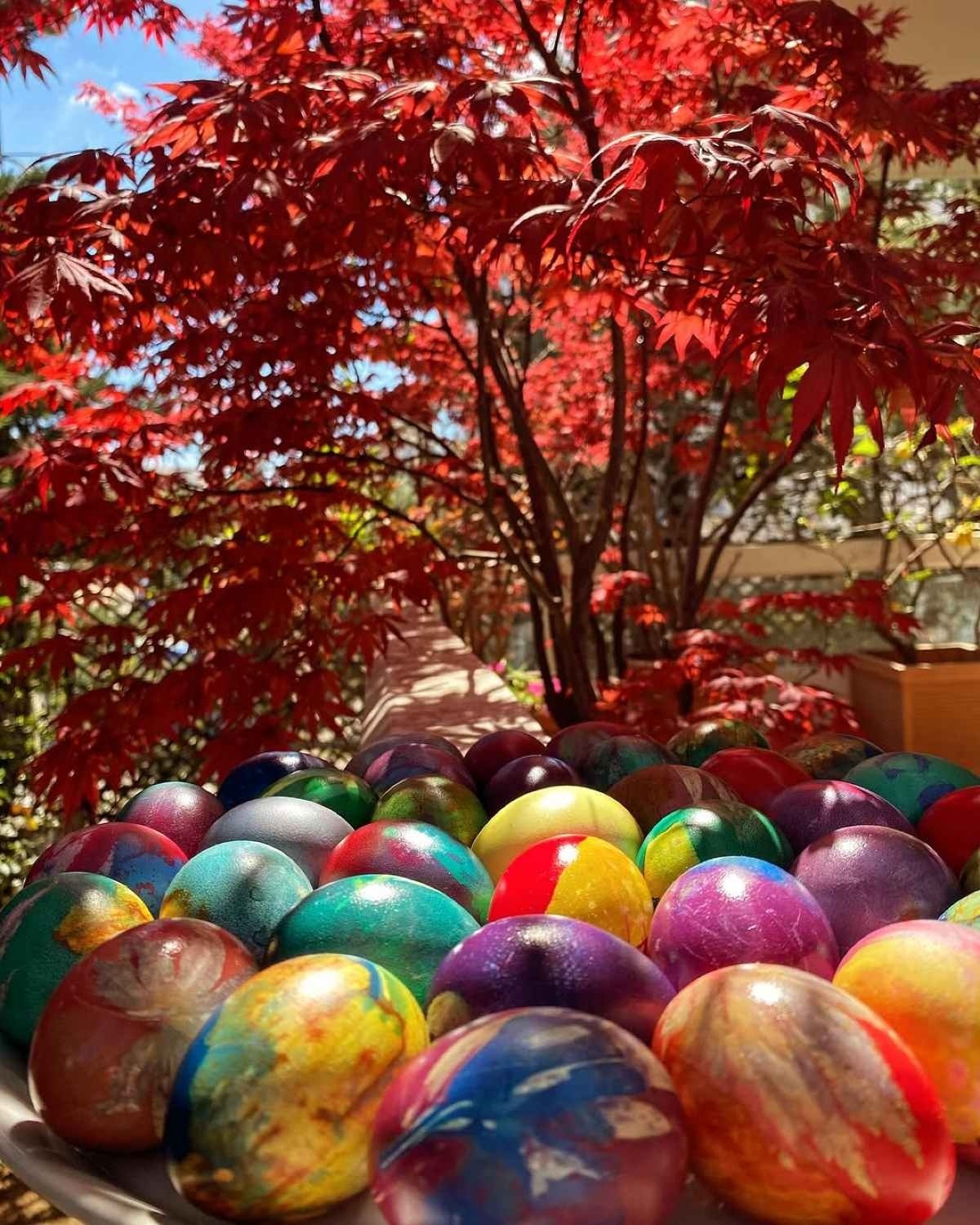 Τα Πασχαλινά αυγά της Κατερίνας Καραβάτου είναι σκέτα στολίδια: Οι τεχνικές που χρησιμοποίησε