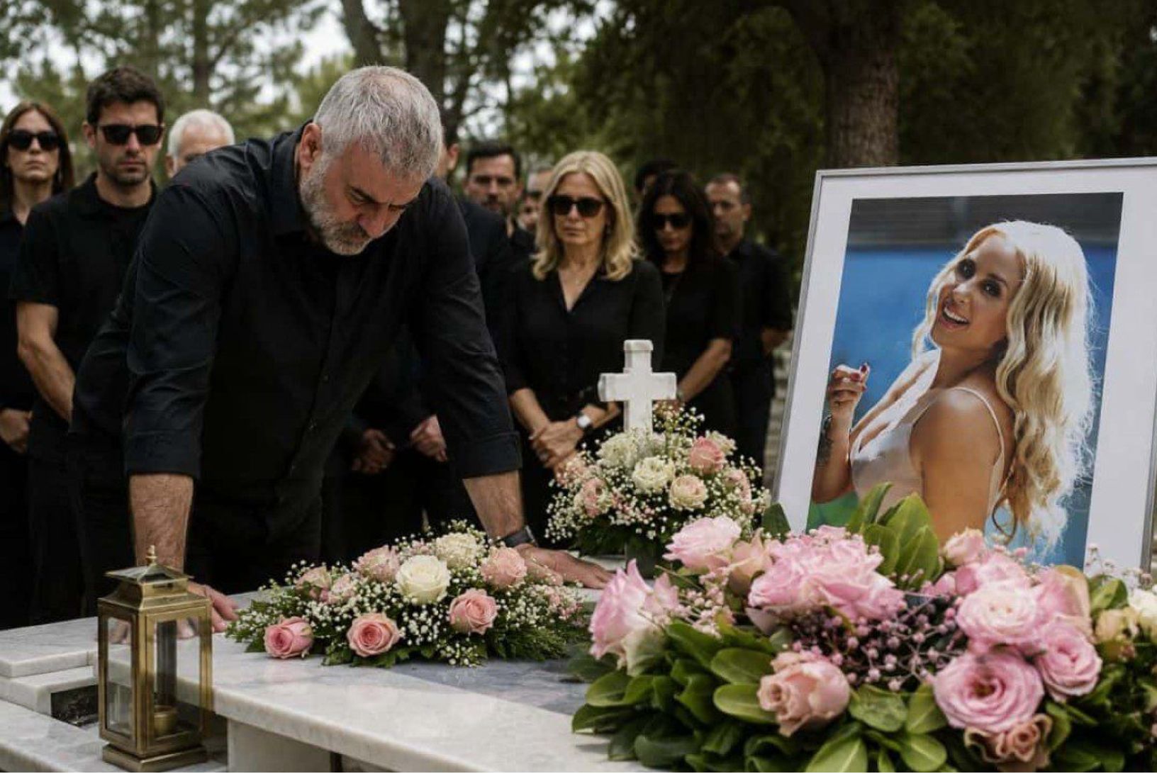 Γωγώ Μαστροκώστα: Αυτές είναι οι ΑΙ φωτογραφίες που κυκλοφορούν από τη κηδεία της- Το άγριο ξέσπασμα της Μελέτη