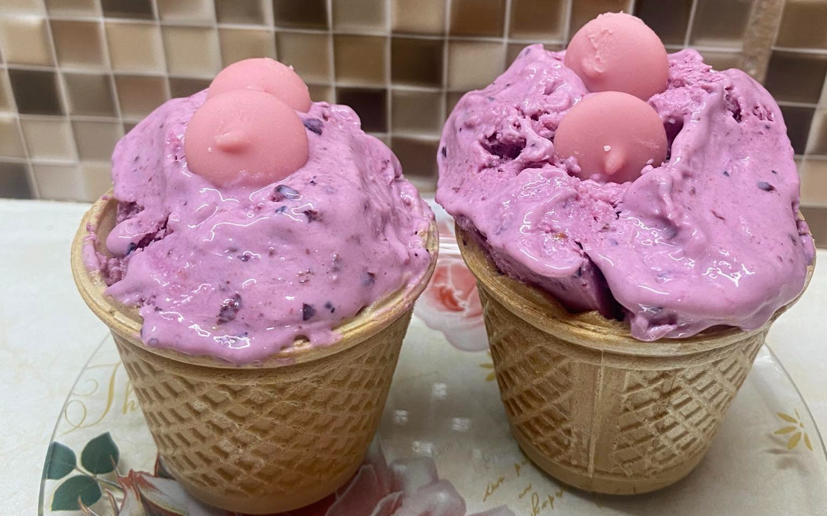 Frozen yogurt με 3 υλικά χωρίς ζάχαρη