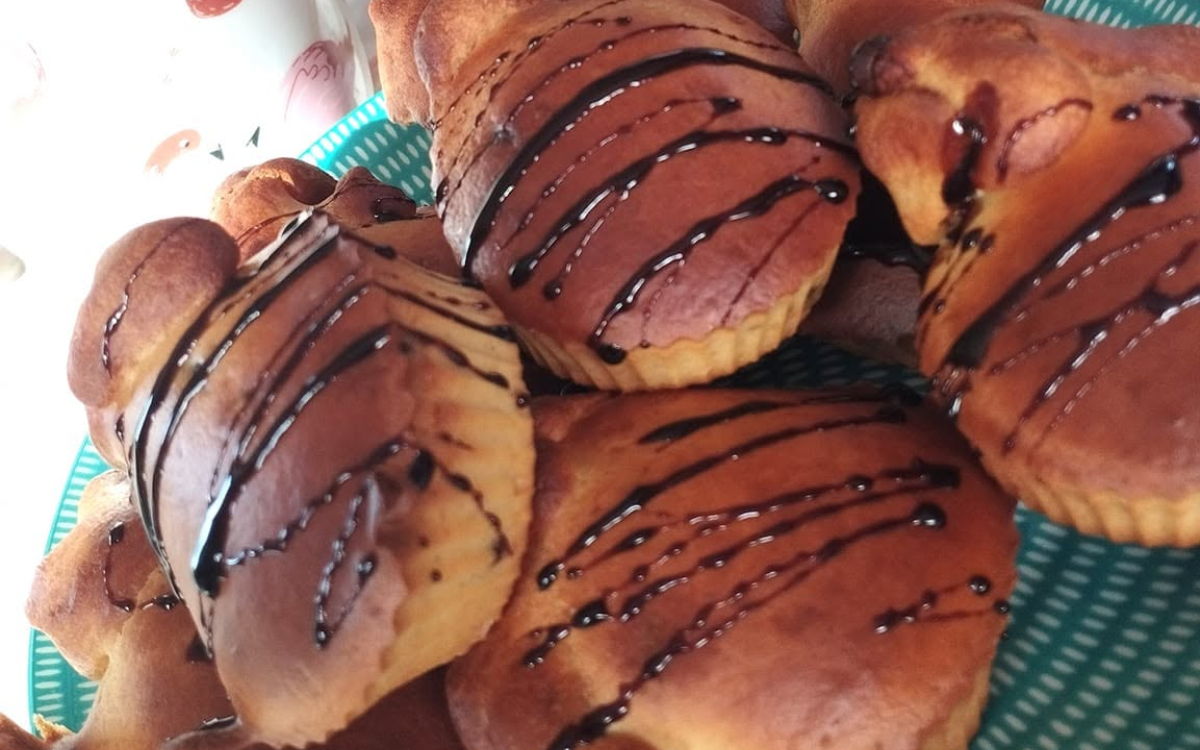 Mini κεκάκια ψημένα στο airfryer