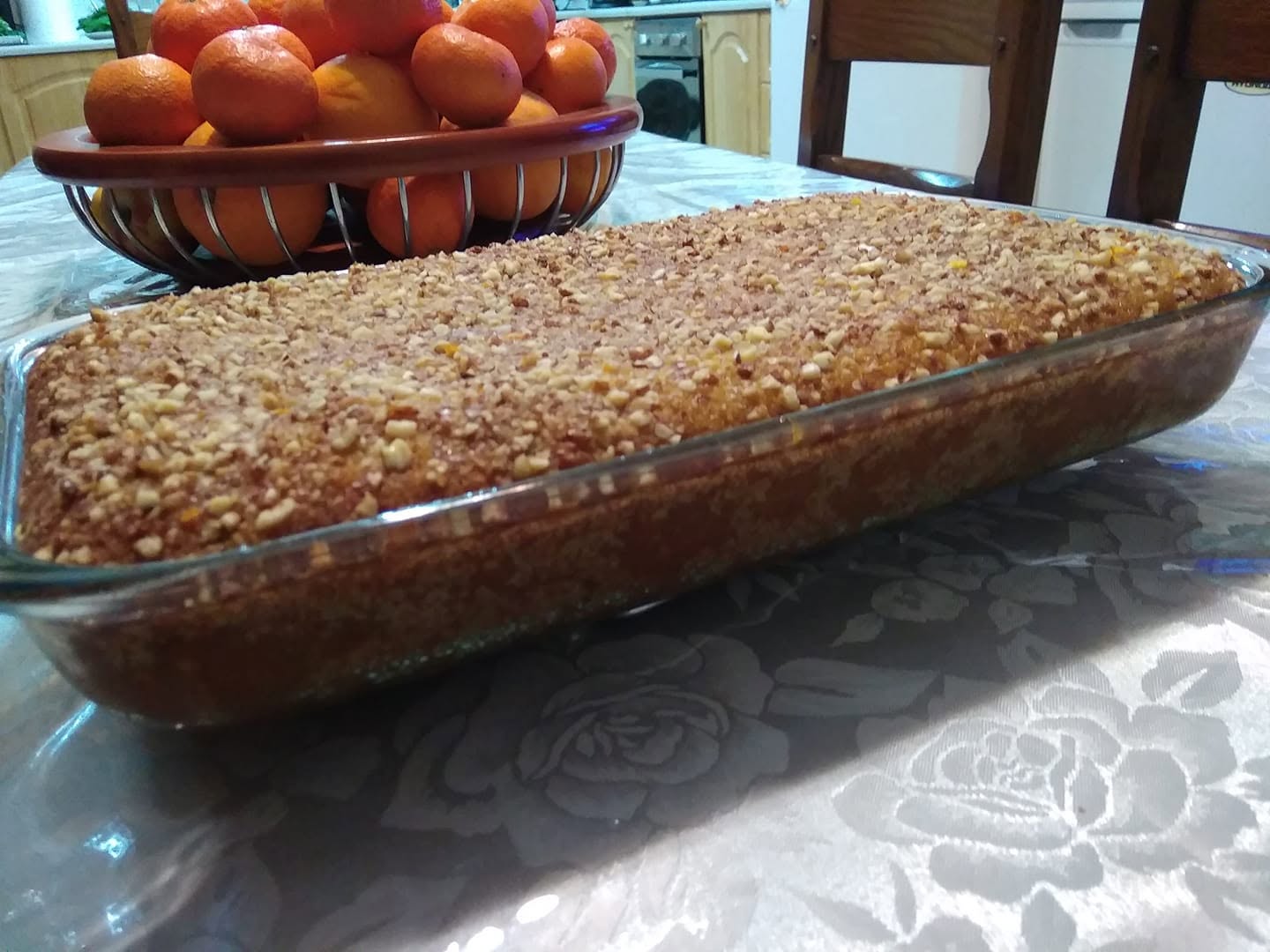 Αφράτη πορτοκαλόπιτα χωρίς λάδι για τη νηστεία του Δεκαπενταύγουστου
