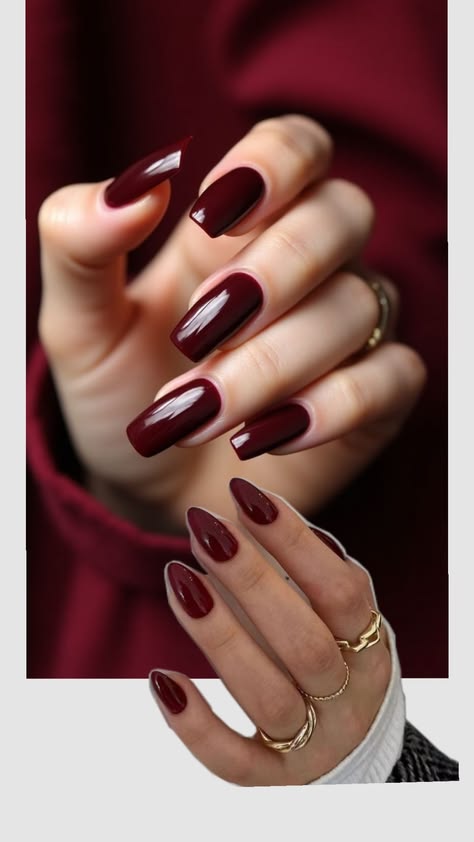 Oxblood nails